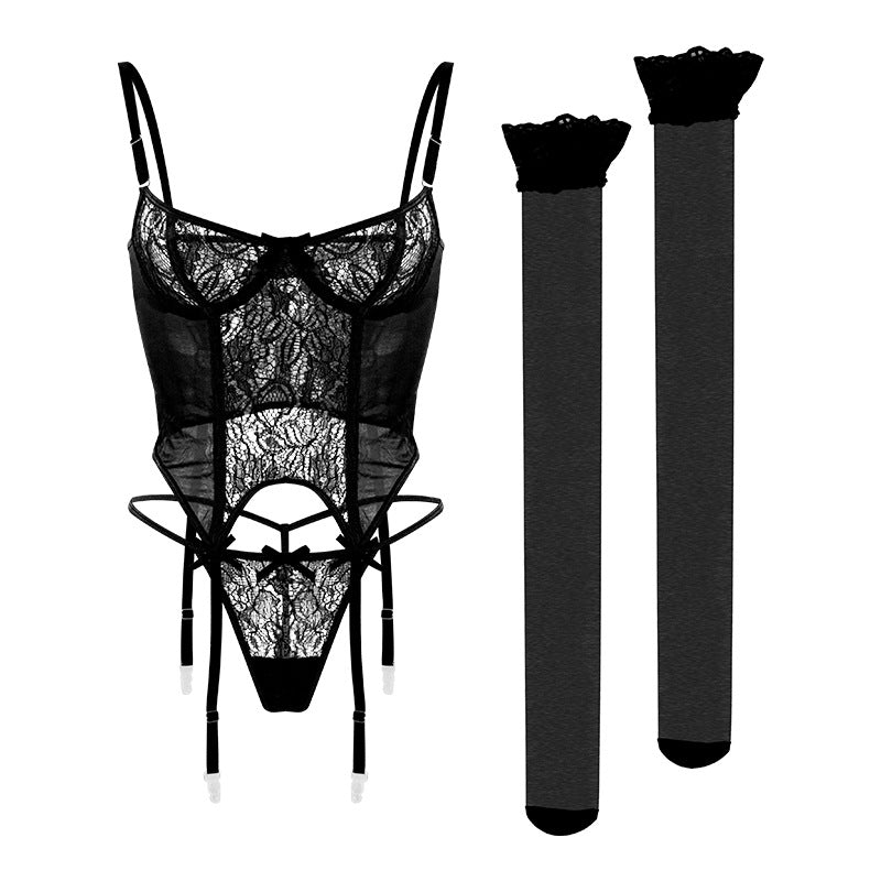 high-end sexy lingerie thin strap low waist suit