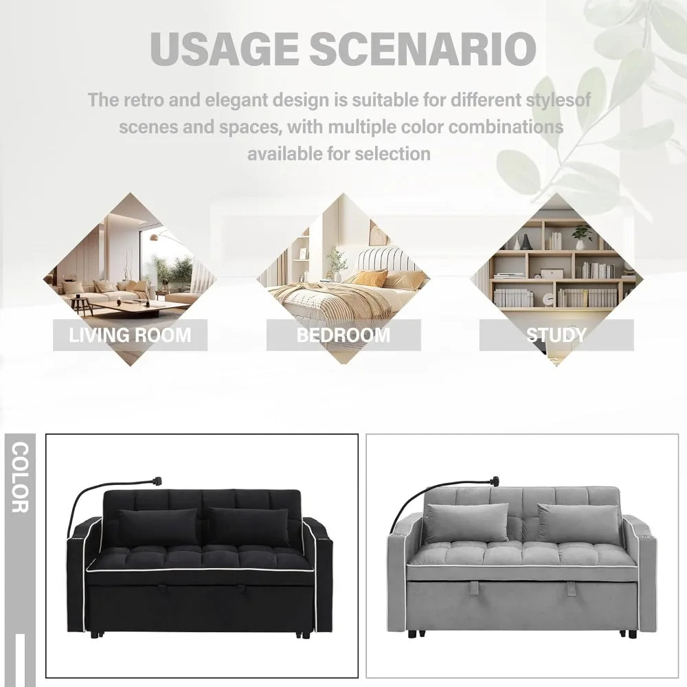 3 in 1 Convertible Sofa Bed