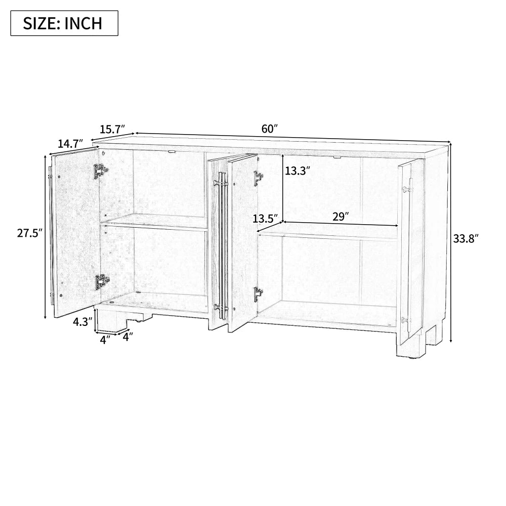 Sideboard Buffet Cabinet with Storage