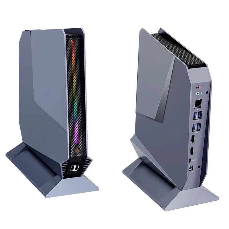 Mini Intel Core Gaming PC with RGB Lights & 2X HD-MI Type-C