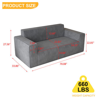 Memory Foam 3-Seater Couch