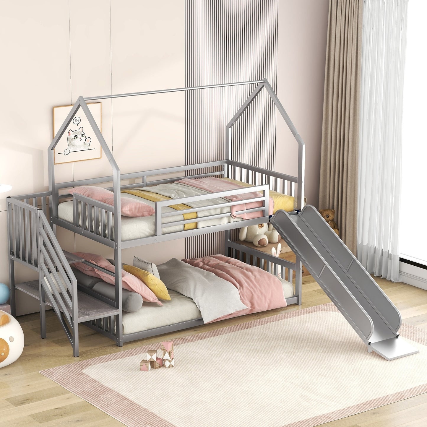 Twin Over Twin Metal Bunk Bed