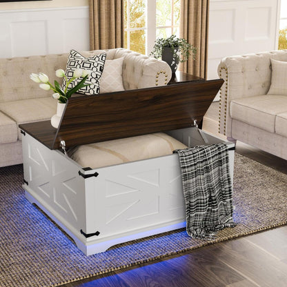 Farmhouse Coffee Table With Lift-Top