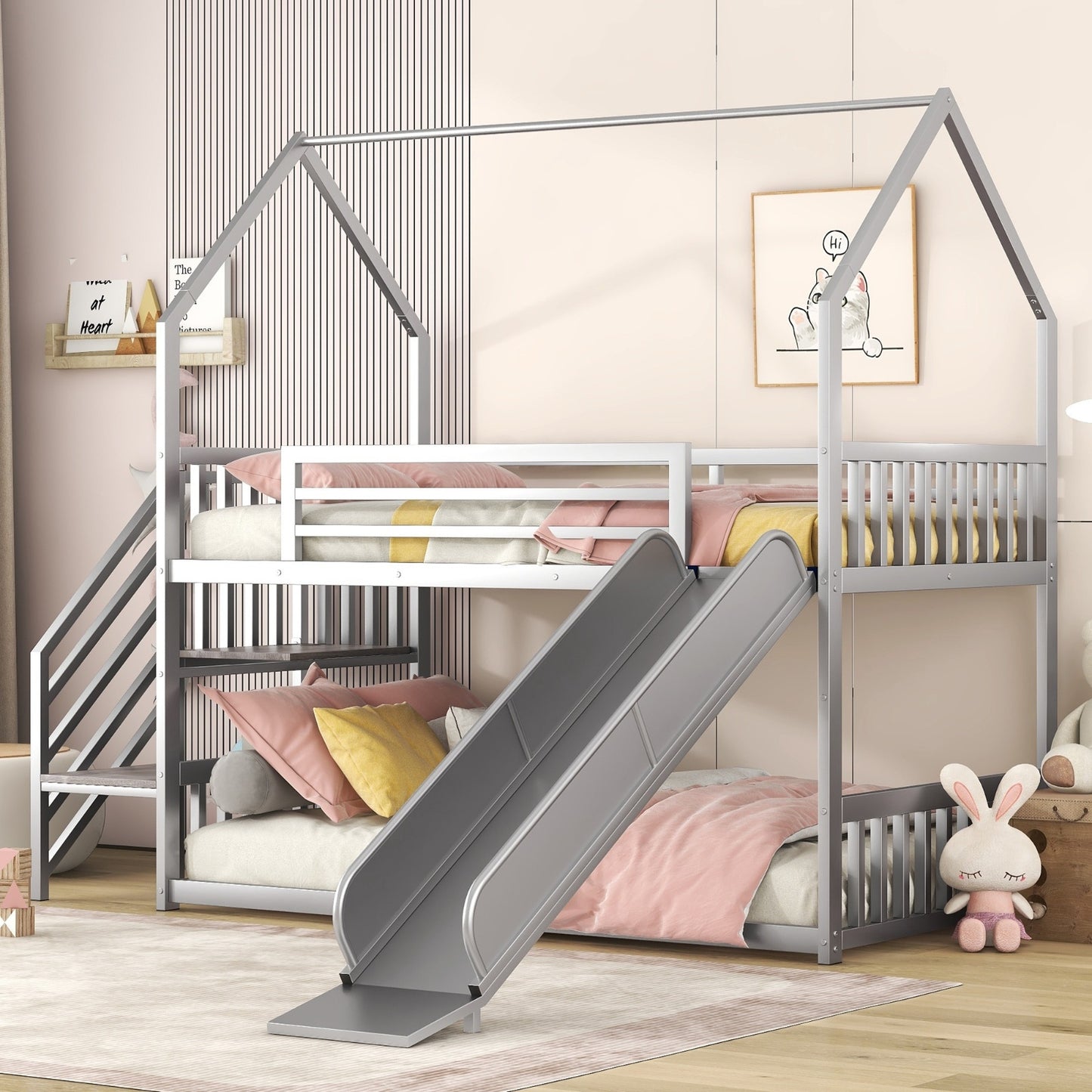 Twin Over Twin Metal Bunk Bed