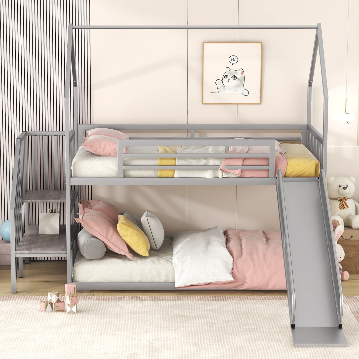 Twin Over Twin Metal Bunk Bed