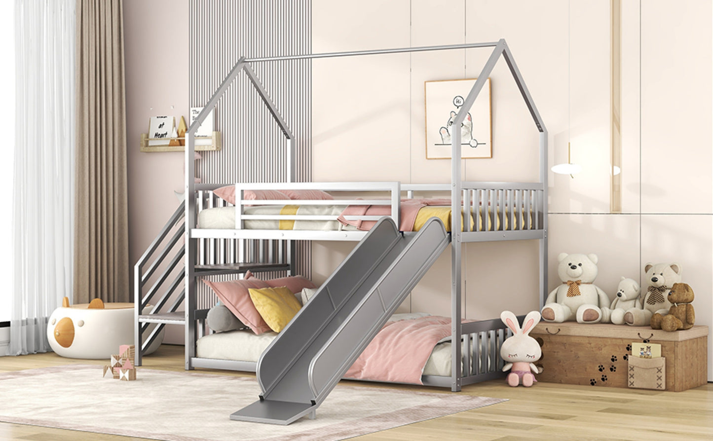 Twin Over Twin Metal Bunk Bed