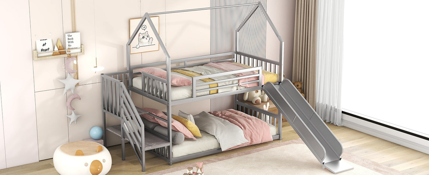 Twin Over Twin Metal Bunk Bed