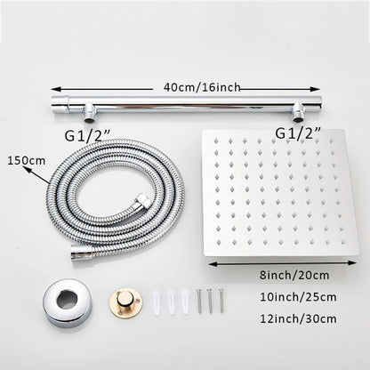 Wall Mount Rainfall Shower Head