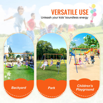 3 In 1 Outdoor Kids Swing Set