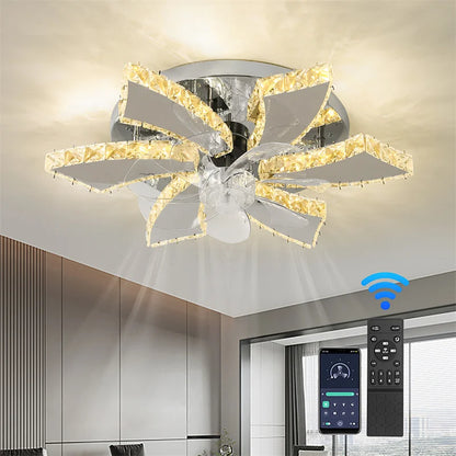 Crystal 5-Ring Chandelier
