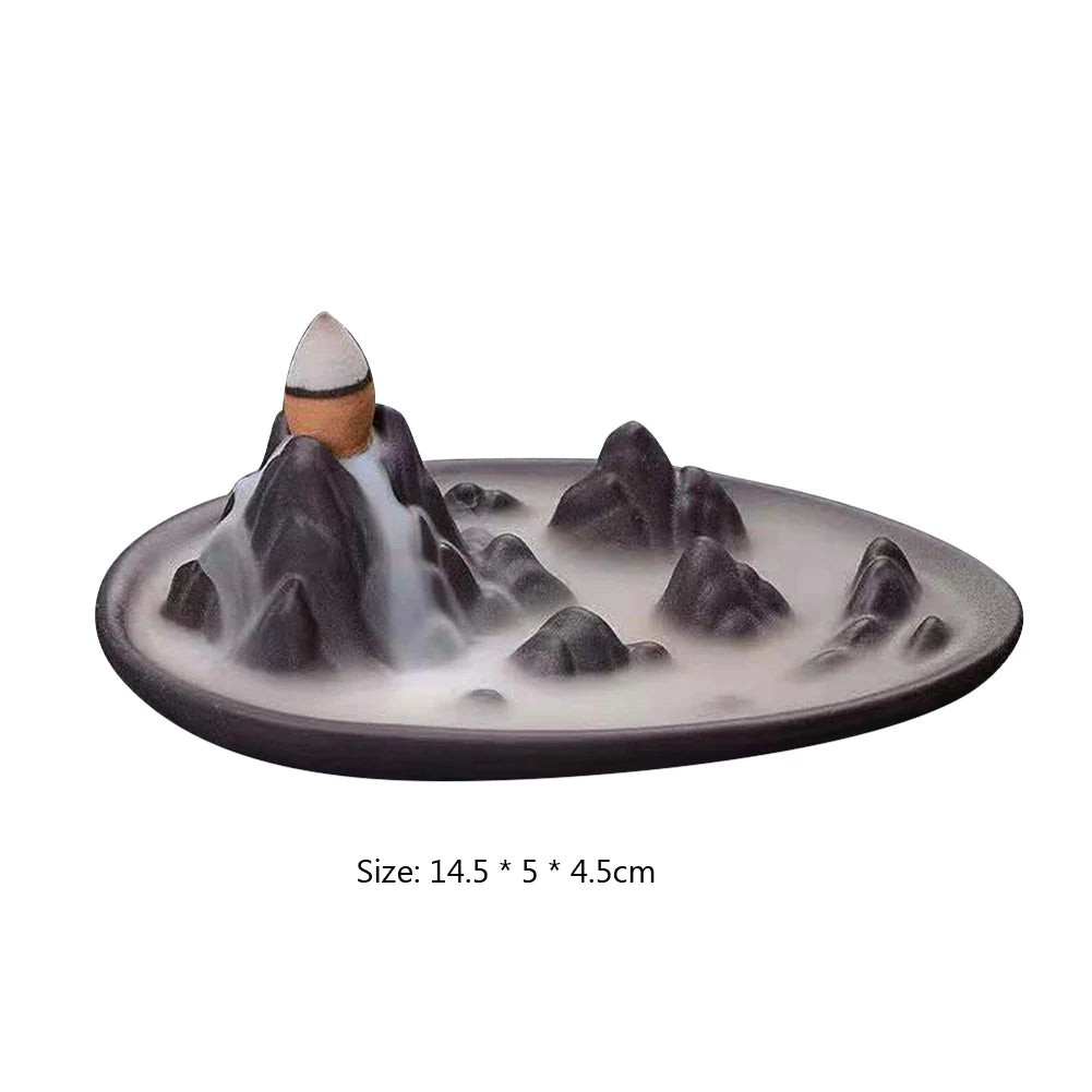 Waterfall Incense Cone Holder Decor