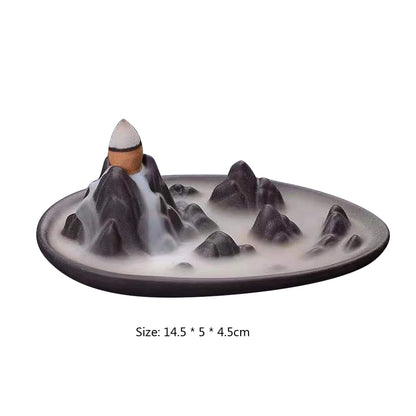 Waterfall Incense Cone Holder Decor