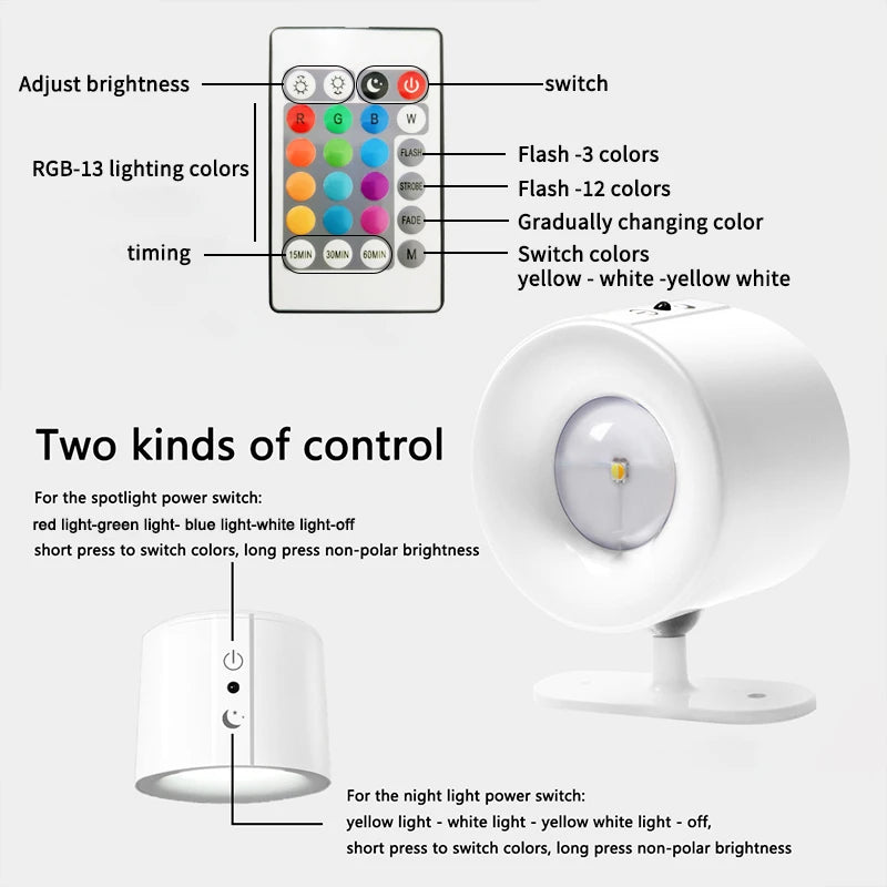Colorful Touch LED Lamp