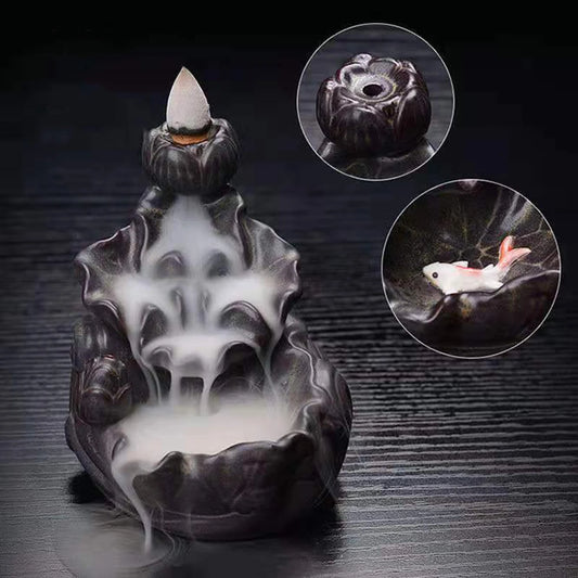 Waterfall Incense Cone Holder Decor