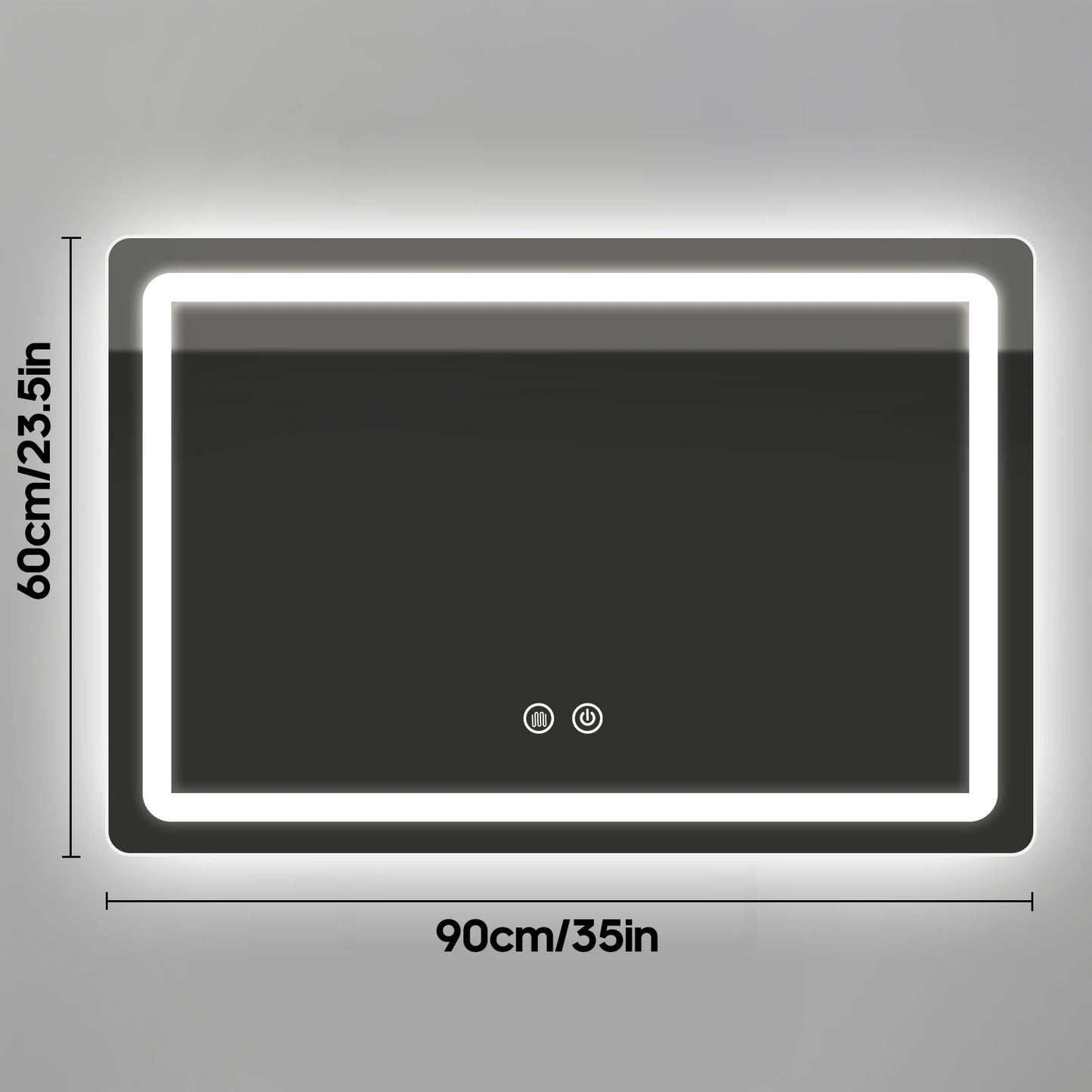 LED Bathroom Mirror with Backlit Lights