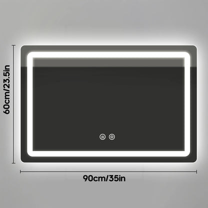 LED Bathroom Mirror with Backlit Lights