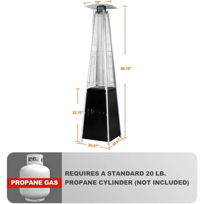Outdoor Pyramid Tower Propane Patio Heater