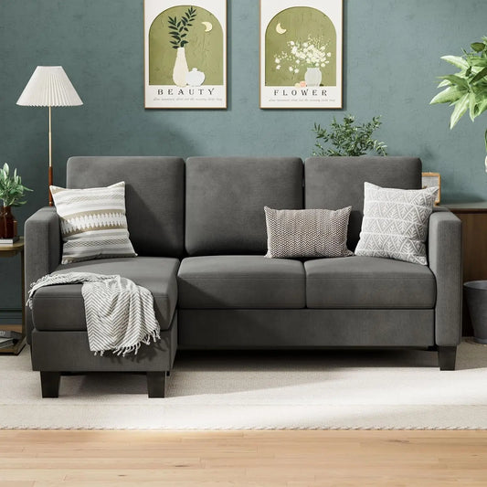 Modern 3 Seat L-Shaped Sofa
