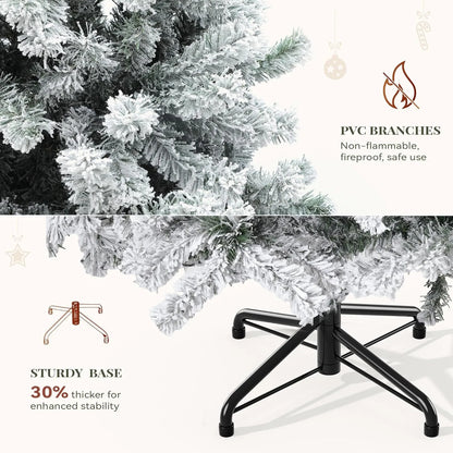 6ft Snow Flocked Christmas Tree