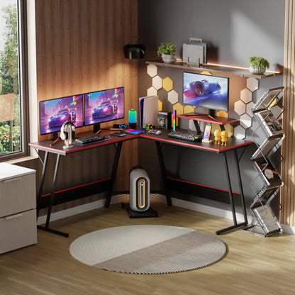 Gaming Desk L Shaped Corner Computer Desk