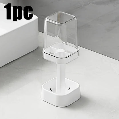 Bathroom Toothbrush Holder with Toothpaste Squeezer