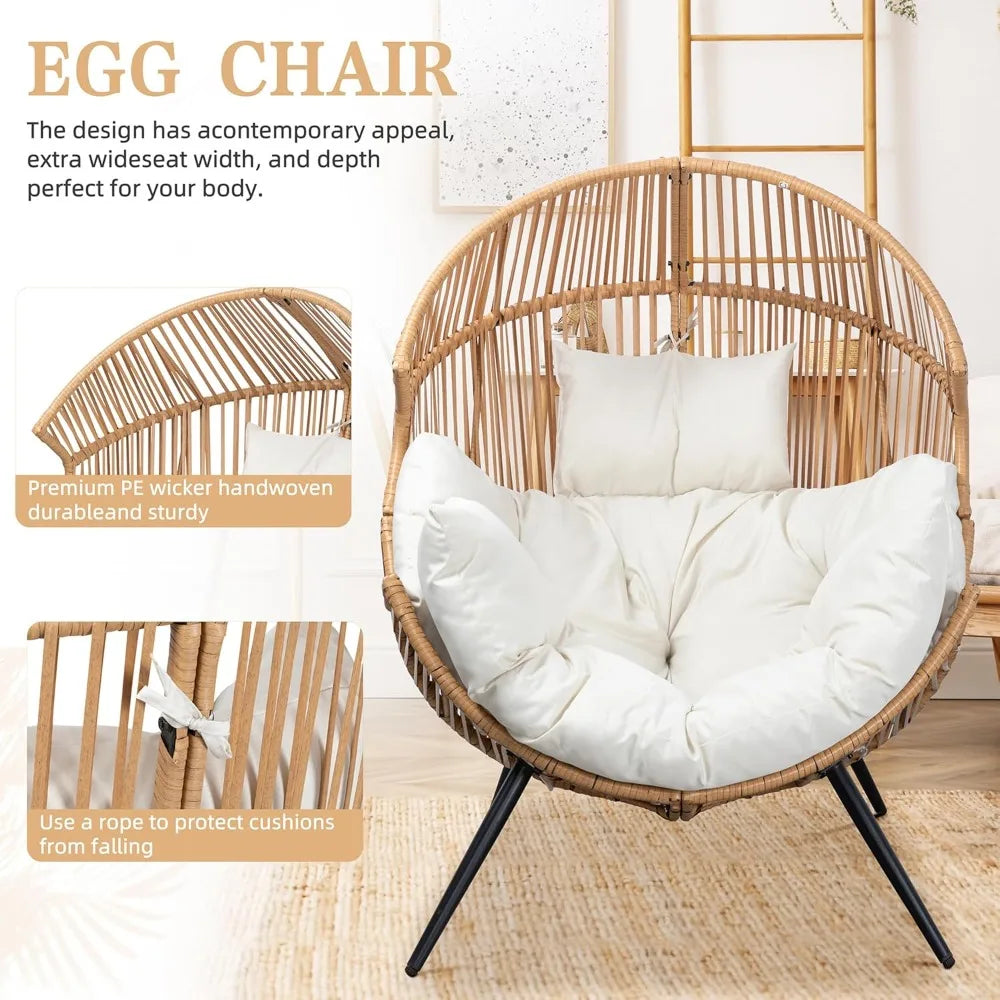 PE Rattan Egg Chair