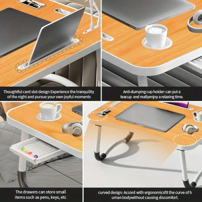 Portable Laptop Desk with Cup Holder