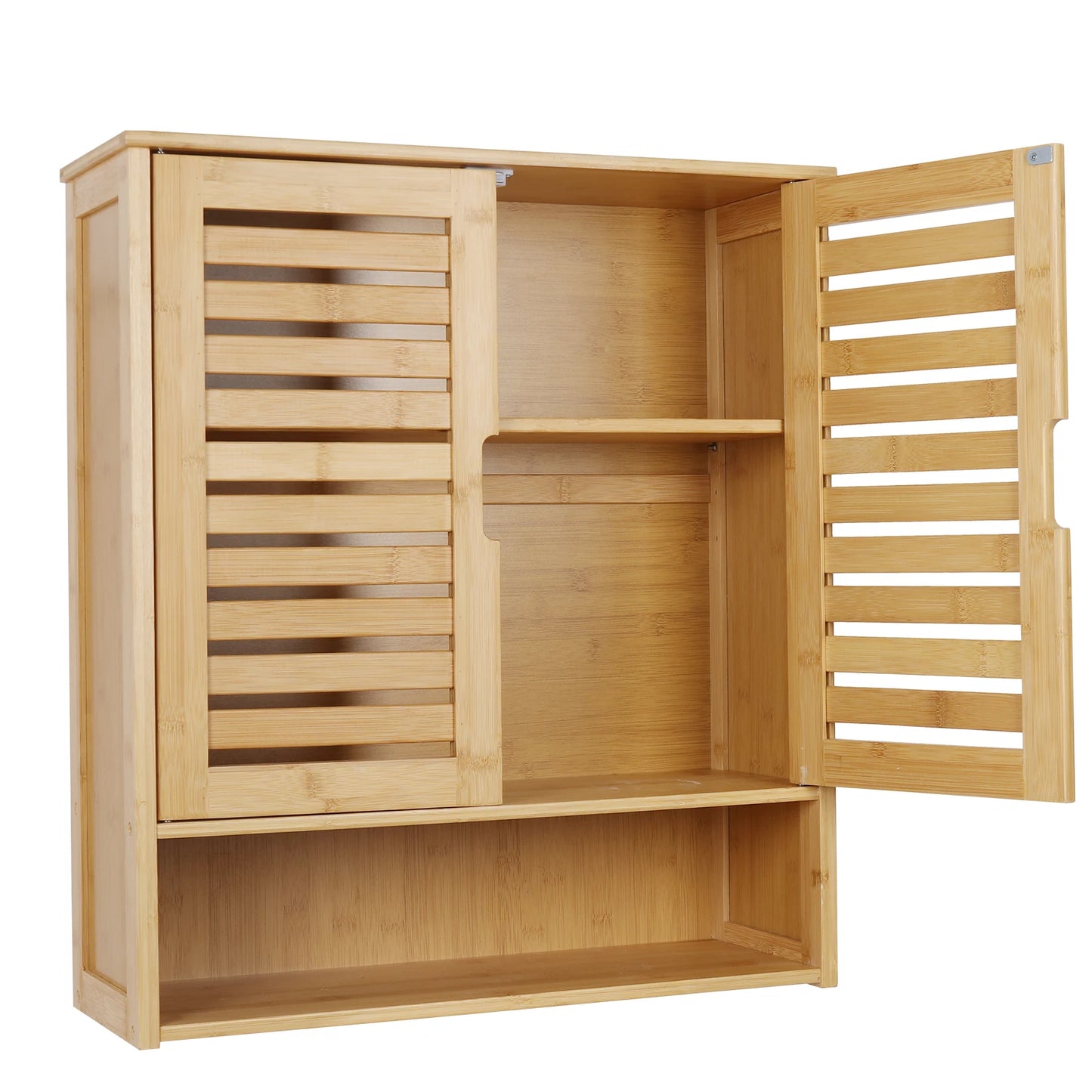 Wall Mounted Bamboo Bathroom Cabinet