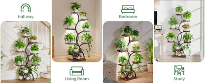 49" Tall Plant Shelf with Lights for Indoor Growing