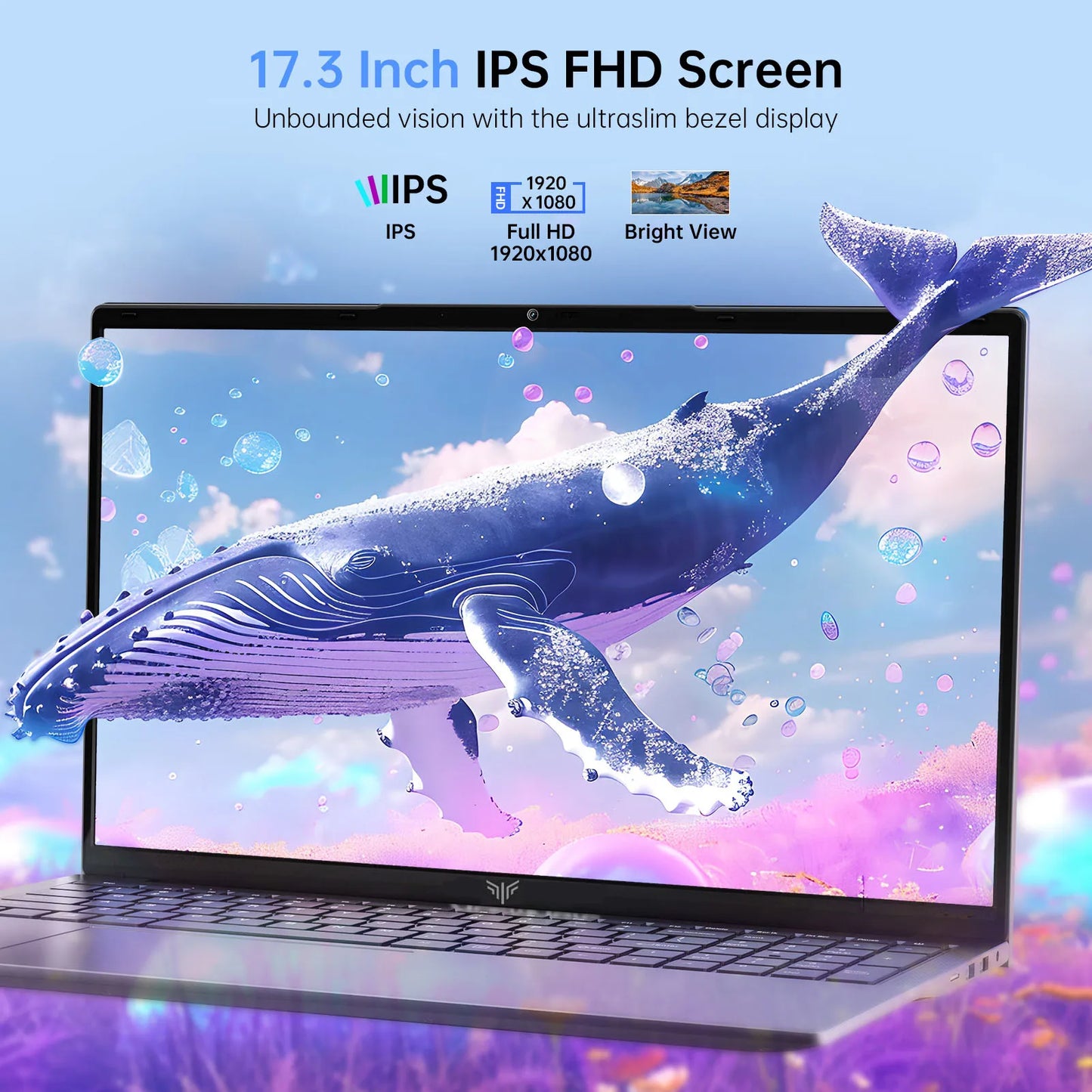 ACEMAGIC 17.3inch Laptop with High Performance Quad Core