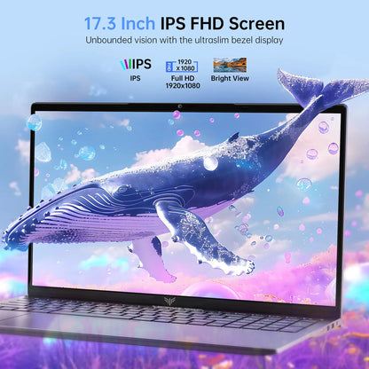 ACEMAGIC 17.3inch Laptop with High Performance Quad Core