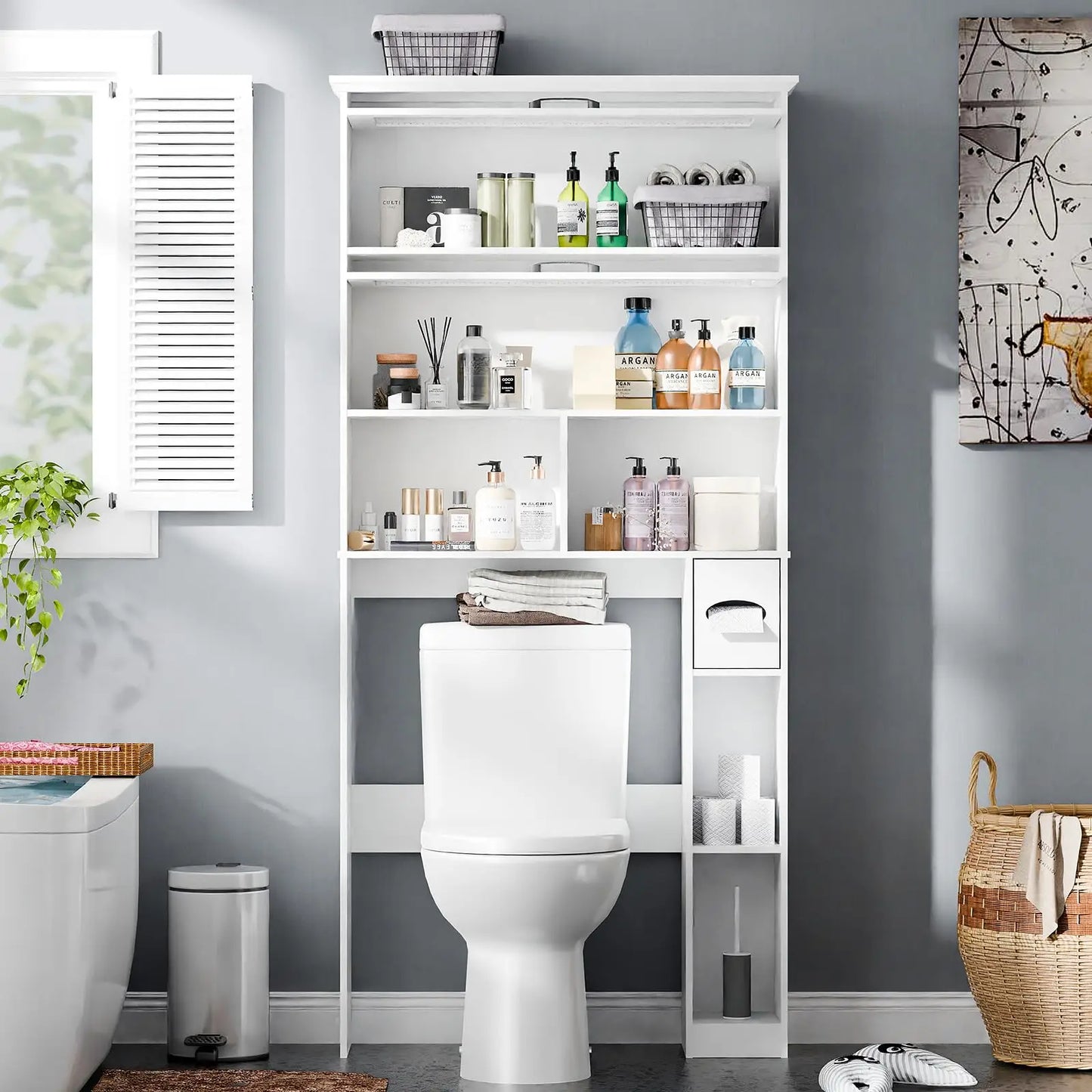 Over the Toilet Bathroom Storage Cabinet