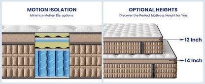 12" Hybrid Gel Memory Foam Mattress
