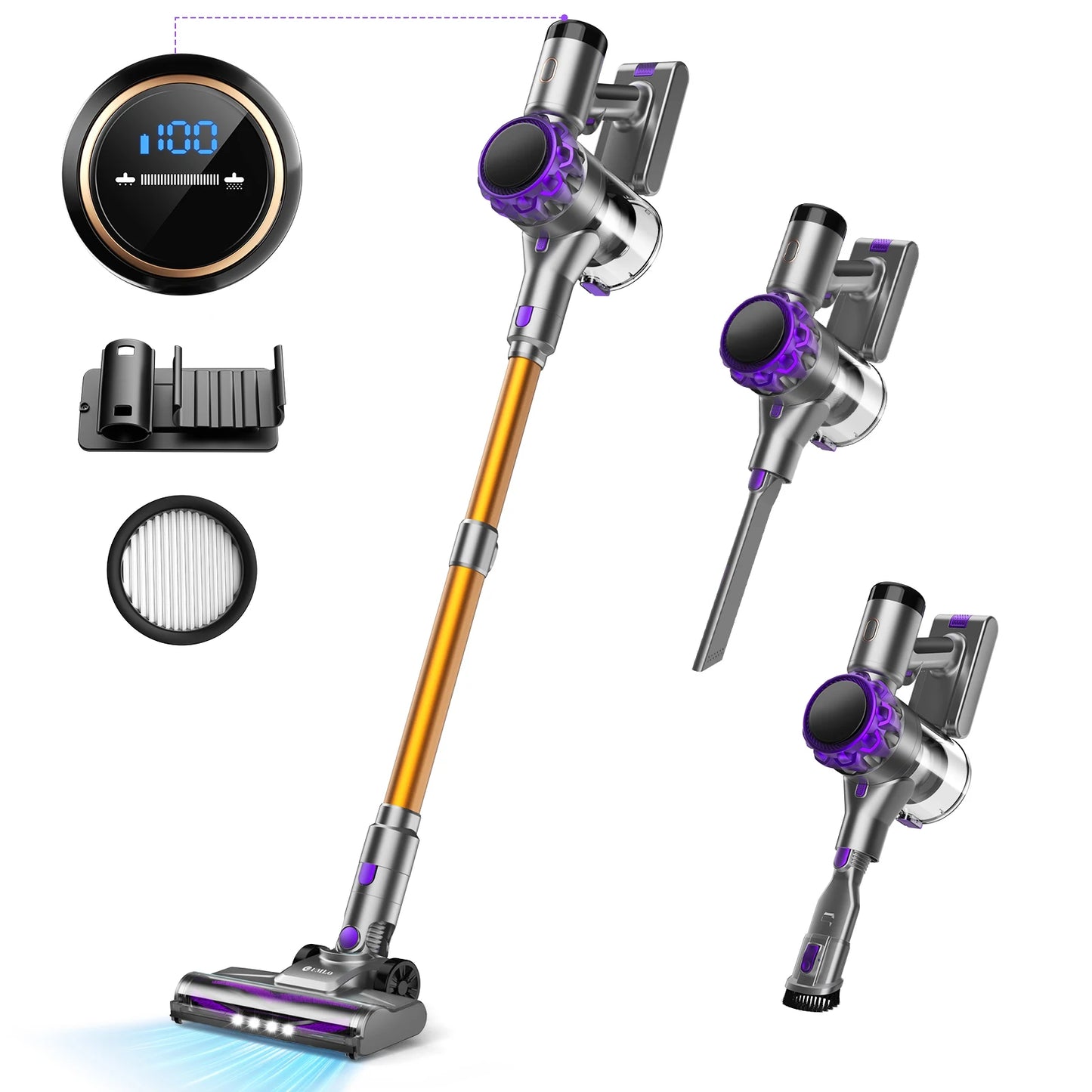 Wireless Vacuum Cleaner with Touchscreen