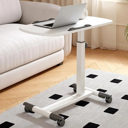 Foldable Overbed Standing Desk with Wheels