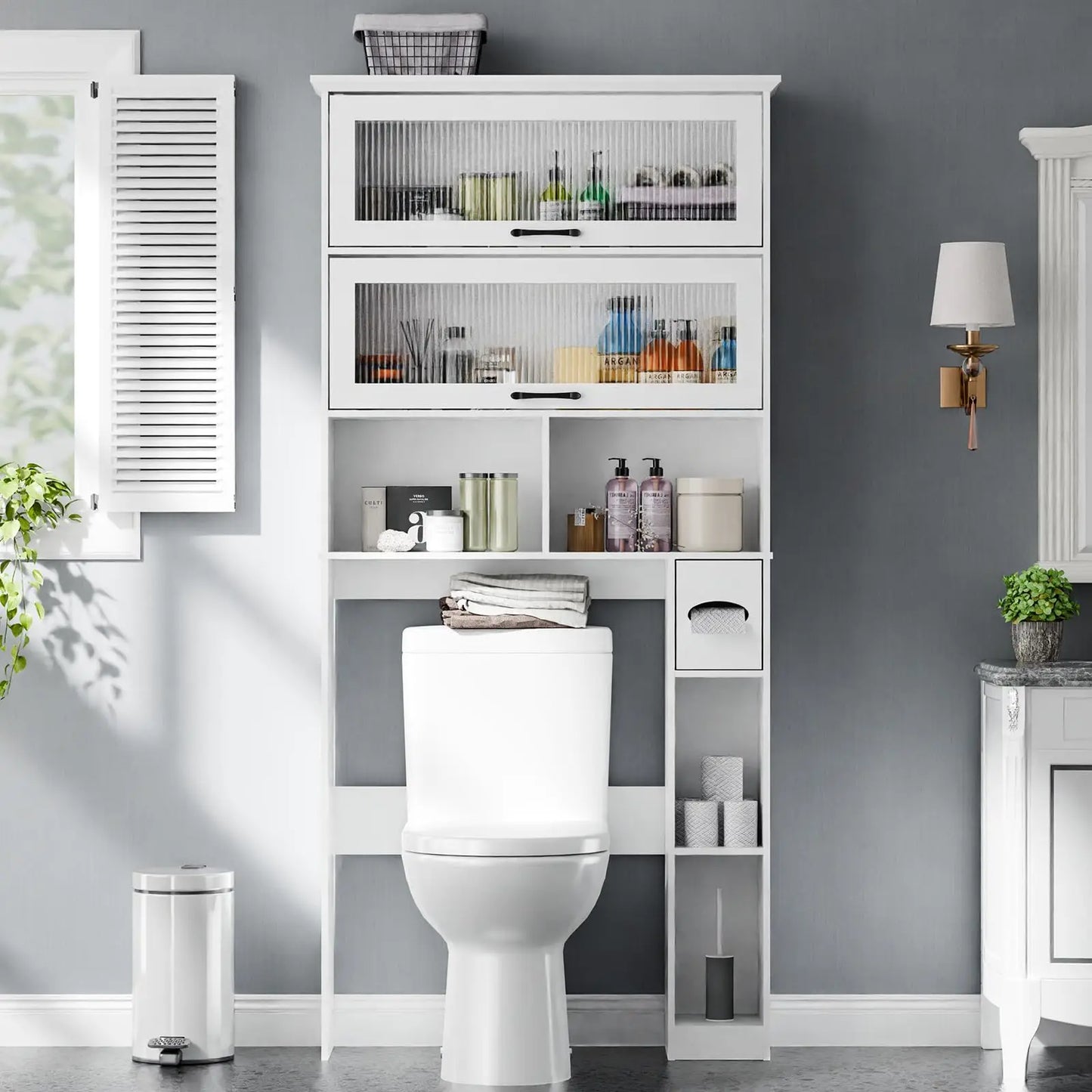 Over the Toilet Bathroom Storage Cabinet