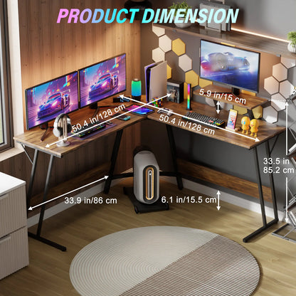 Gaming Desk L Shaped Corner Computer Desk