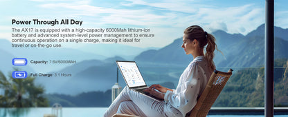 ACEMAGIC 17.3inch Laptop with High Performance Quad Core