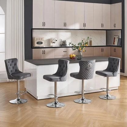 Luxury Gold Bar Stools Set of 4