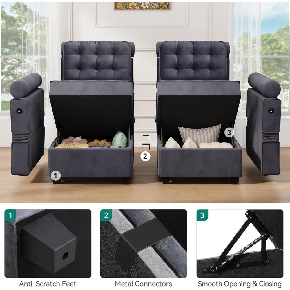 8-Seat Sectional U-Shaped Modular Couch