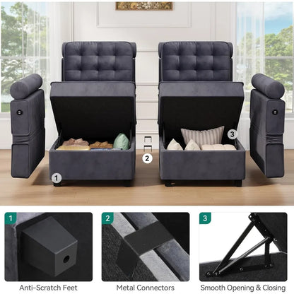 8-Seat Sectional U-Shaped Modular Couch