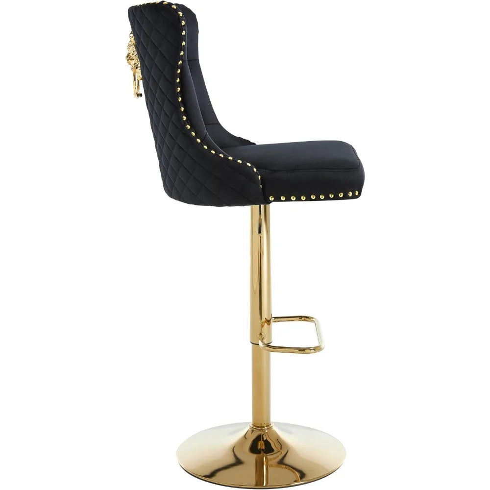 Luxury Gold Bar Stools Set of 4