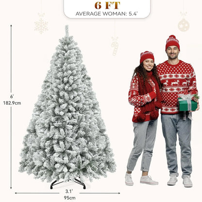 6ft Snow Flocked Christmas Tree