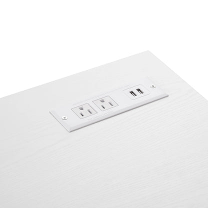 3D Fireplace TV Stand with USB Charging Outlet