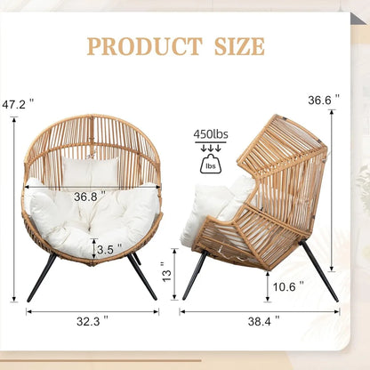 PE Rattan Egg Chair