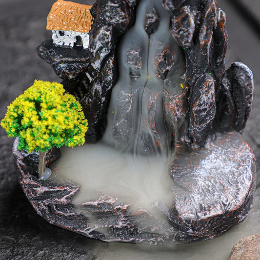 Waterfall Incense Cone Holder Decor