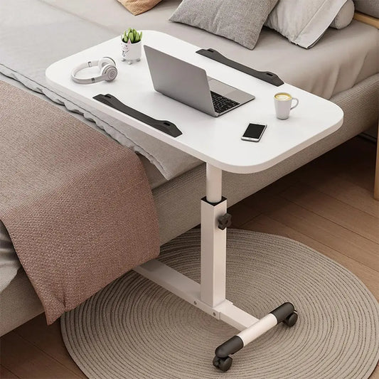 Foldable Overbed Standing Desk with Wheels