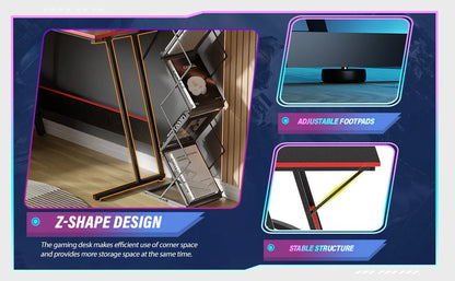 Gaming Desk L Shaped Corner Computer Desk