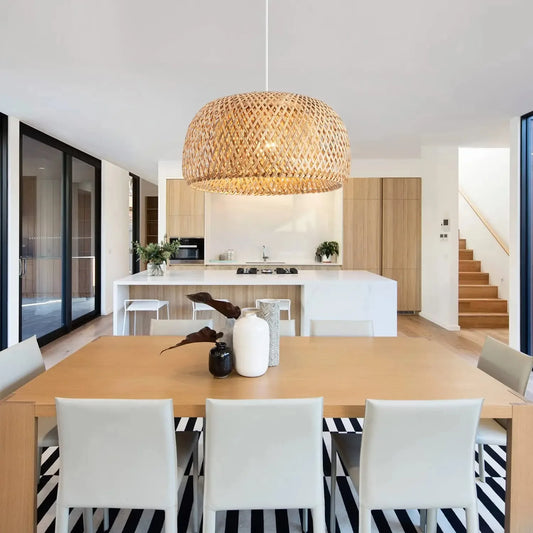 Bamboo Lantern Pendant Lamp Natural