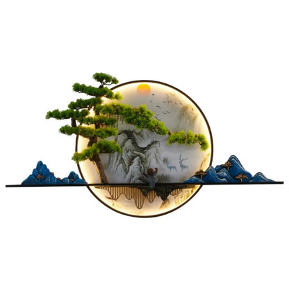 Modern 3D Chinese Landscape LED Lamp